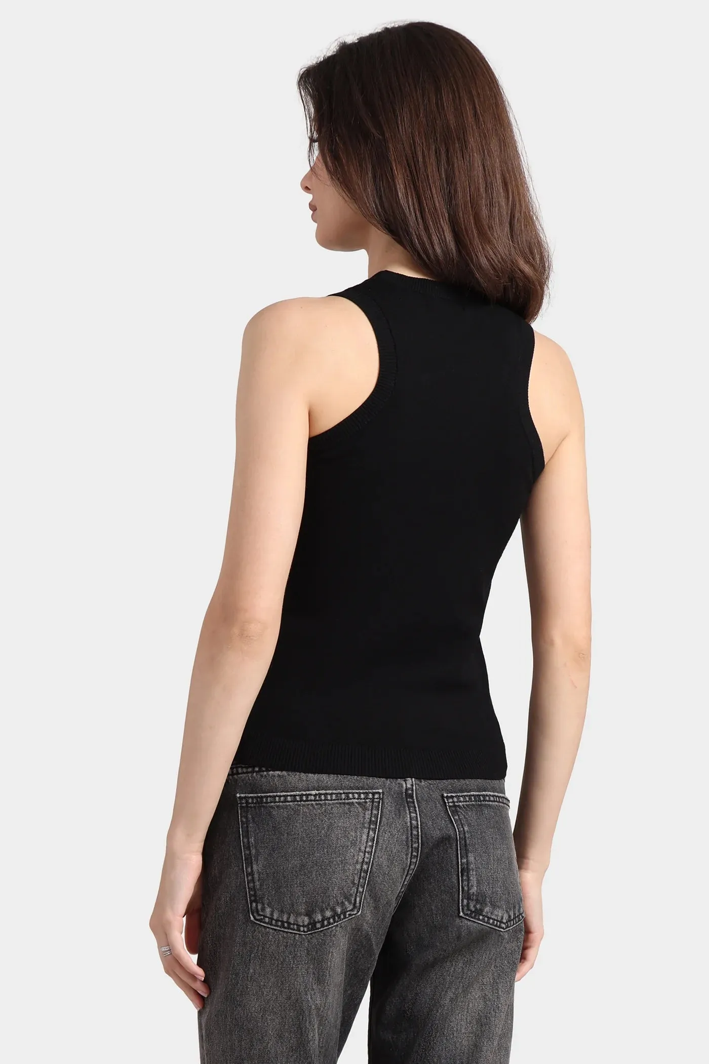 Viscose Tank, Black