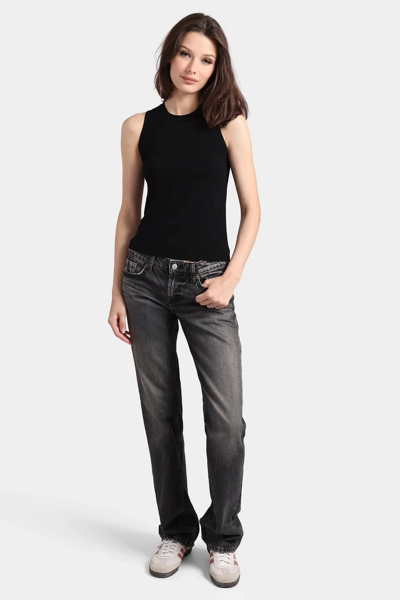 Viscose Tank, Black