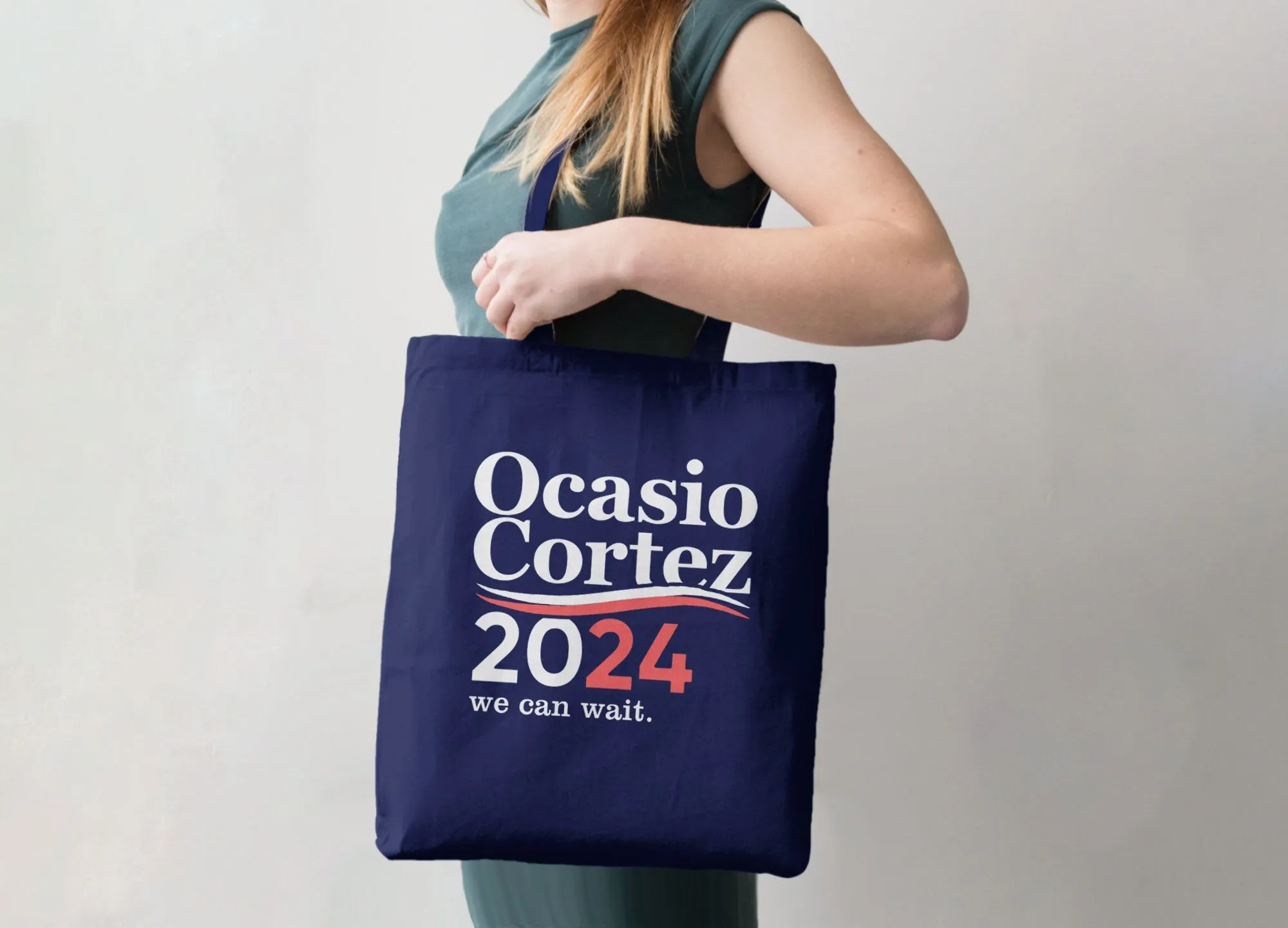 Vote AOC 2024 Tote Bag | Alexandria Ocasio Cortez for president
