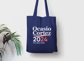 Vote AOC 2024 Tote Bag | Alexandria Ocasio Cortez for president