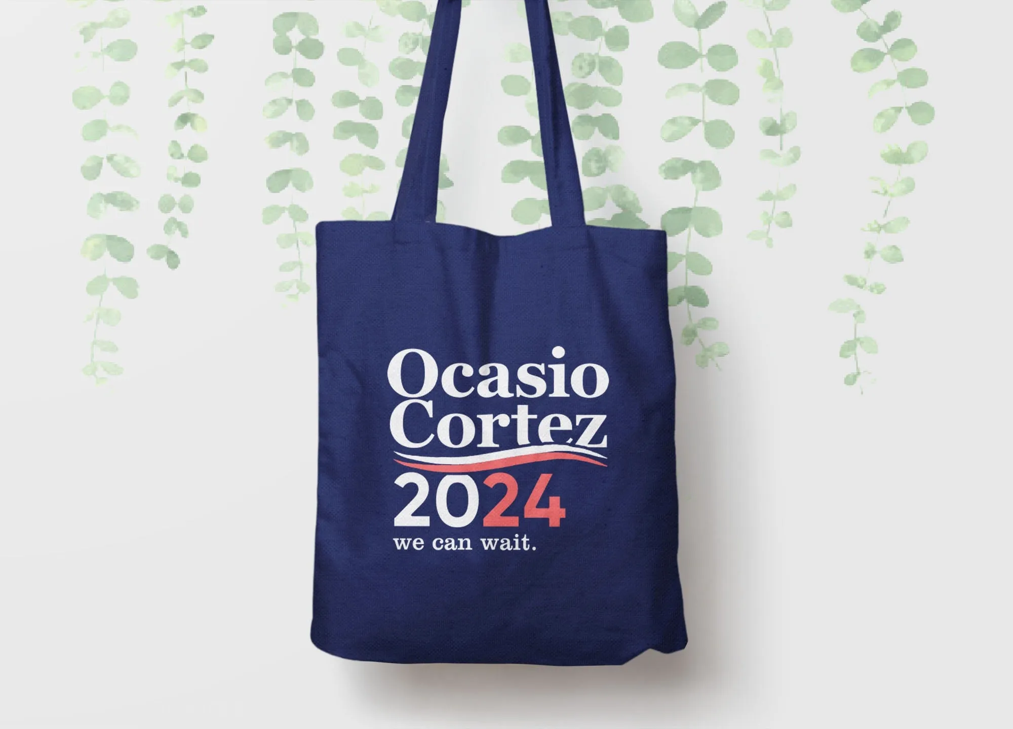 Vote AOC 2024 Tote Bag | Alexandria Ocasio Cortez for president