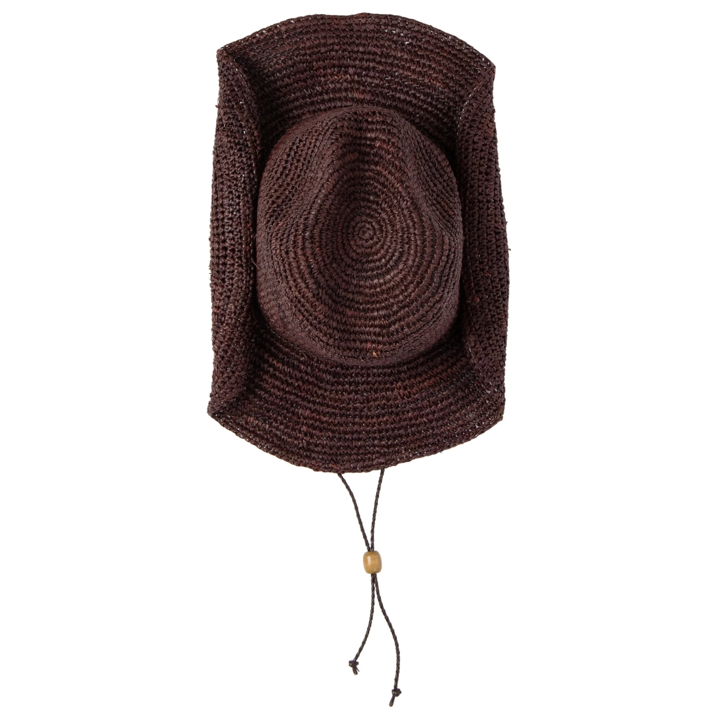 Women's Crocheted Raffia Cowboy Hat