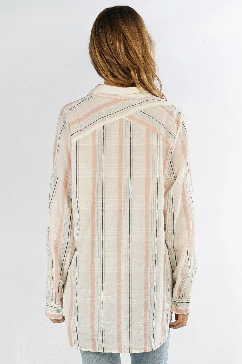 Yarn Dye Button Down Top