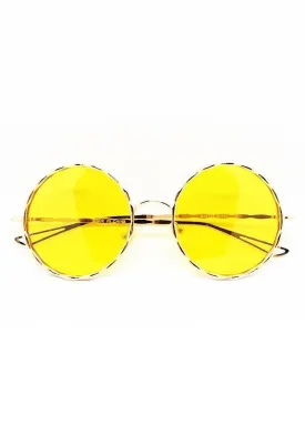 Yellow Round Sunglasses